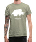 Switzerland Silhouette Mens T-Shirt