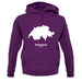Switzerland Silhouette unisex hoodie