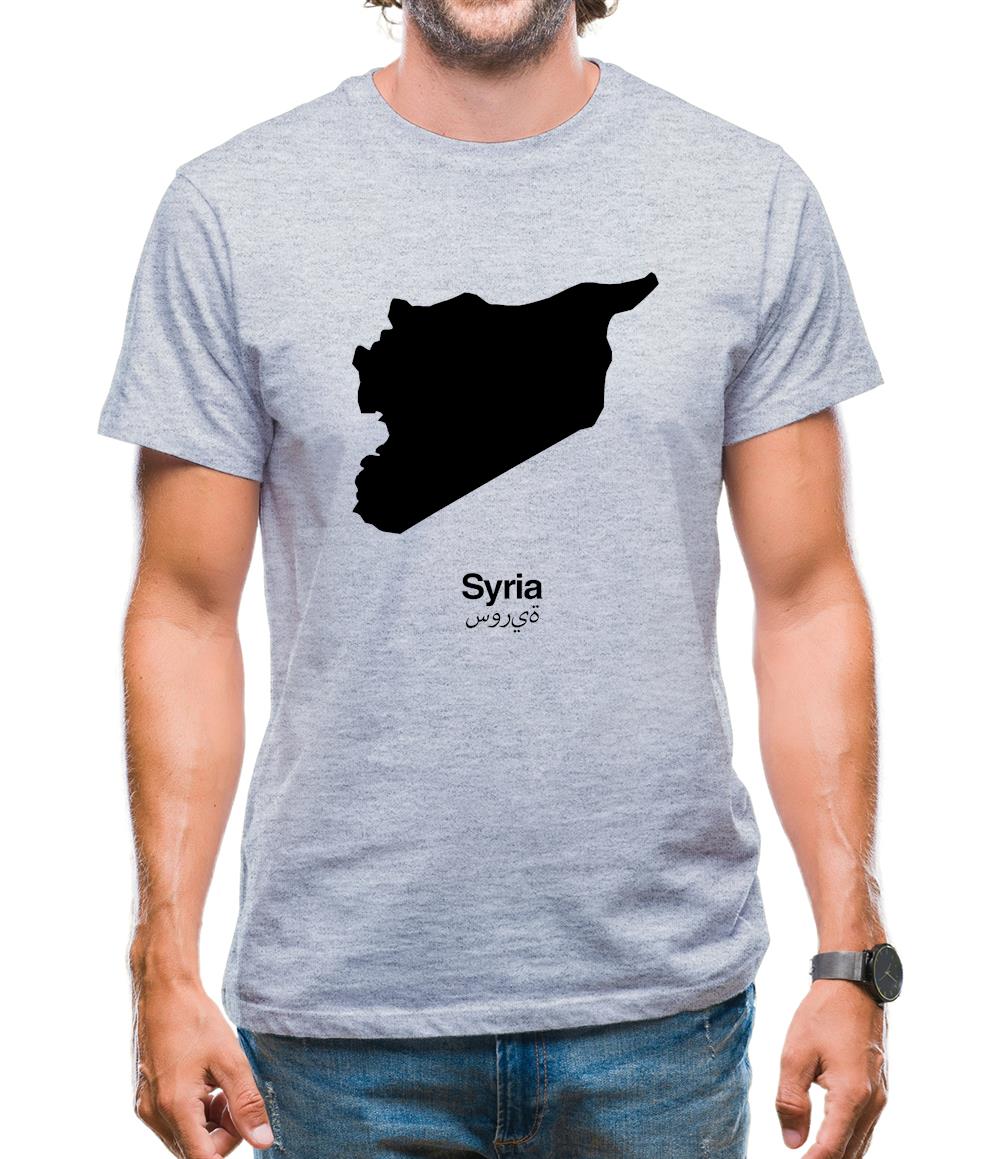 Syria Silhouette Mens T-Shirt