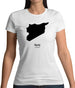 Syria Silhouette Womens T-Shirt