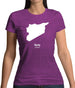 Syria Silhouette Womens T-Shirt