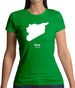 Syria Silhouette Womens T-Shirt