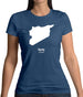 Syria Silhouette Womens T-Shirt