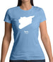 Syria Silhouette Womens T-Shirt