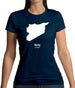 Syria Silhouette Womens T-Shirt