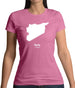 Syria Silhouette Womens T-Shirt