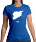 Syria Silhouette Womens T-Shirt