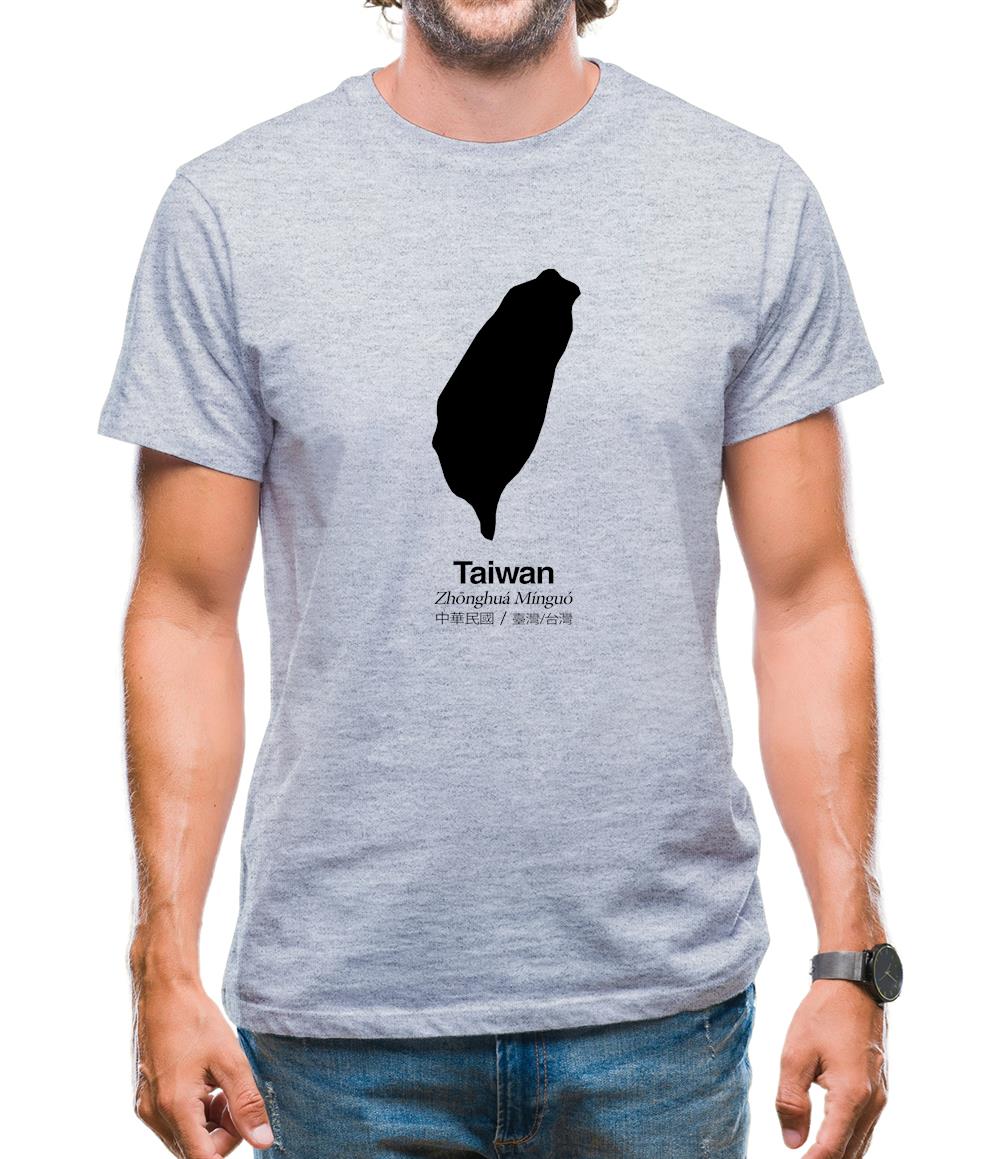 Taiwan Silhouette Mens T-Shirt