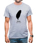 Taiwan Silhouette Mens T-Shirt