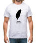 Taiwan Silhouette Mens T-Shirt