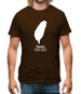 Taiwan Silhouette Mens T-Shirt