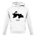 Tajikistan Silhouette unisex hoodie
