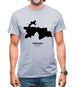 Tajikistan Silhouette Mens T-Shirt