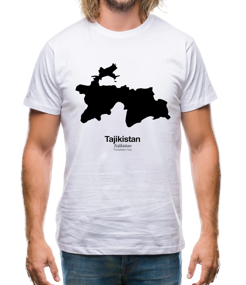 Tajikistan Silhouette Mens T-Shirt