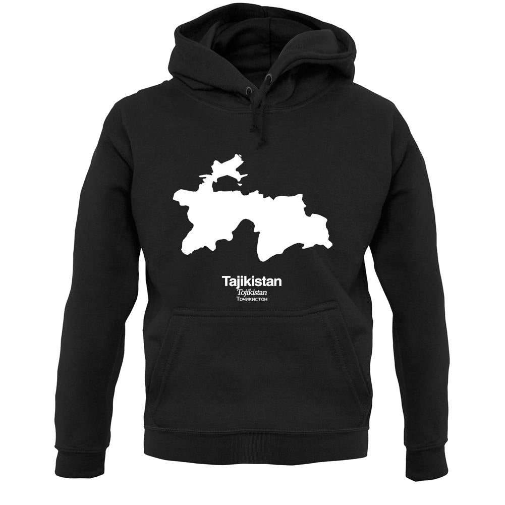 Tajikistan Silhouette Unisex Hoodie