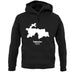 Tajikistan Silhouette unisex hoodie