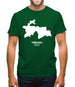 Tajikistan Silhouette Mens T-Shirt