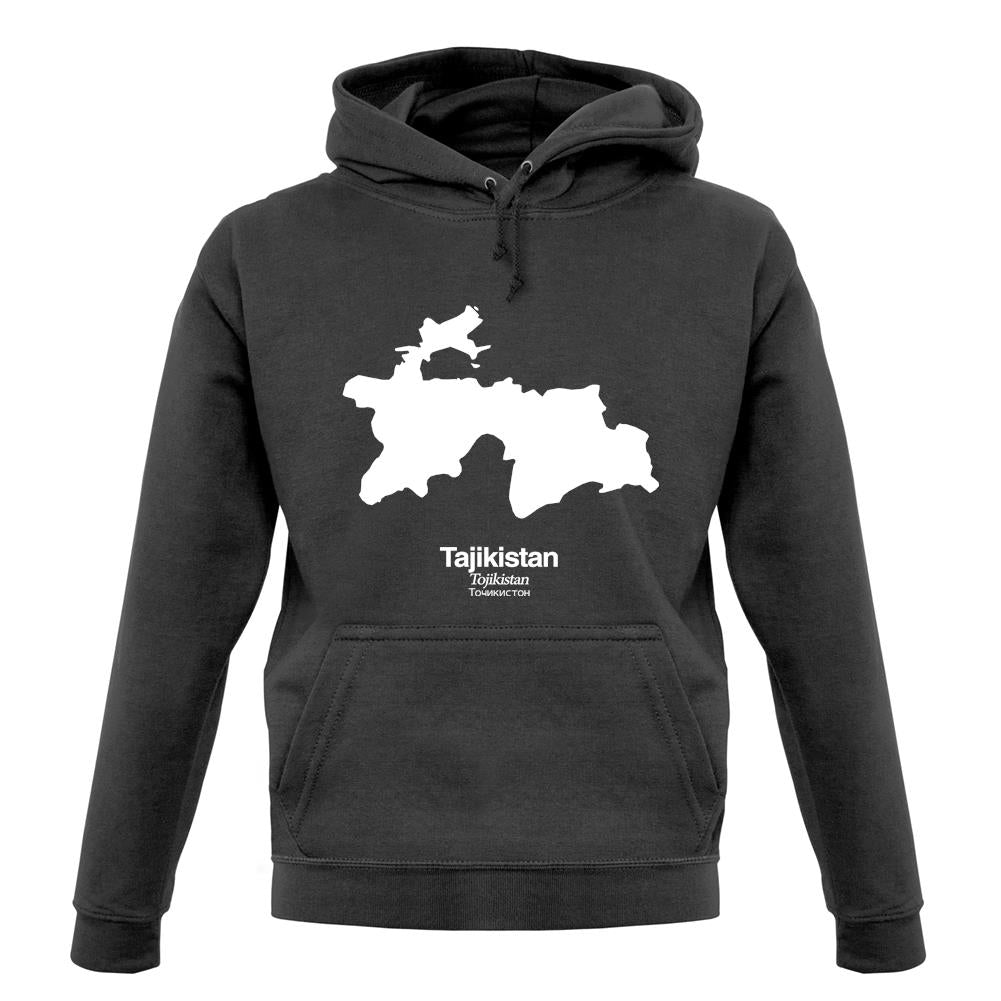 Tajikistan Silhouette unisex hoodie