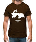 Tajikistan Silhouette Mens T-Shirt