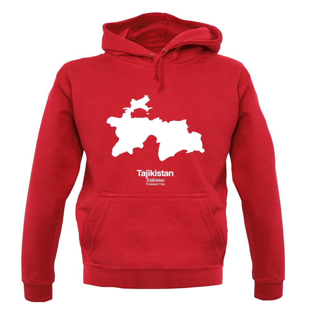 Tajikistan Silhouette unisex hoodie