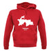 Tajikistan Silhouette unisex hoodie