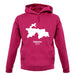 Tajikistan Silhouette unisex hoodie