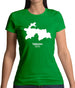 Tajikistan Silhouette Womens T-Shirt