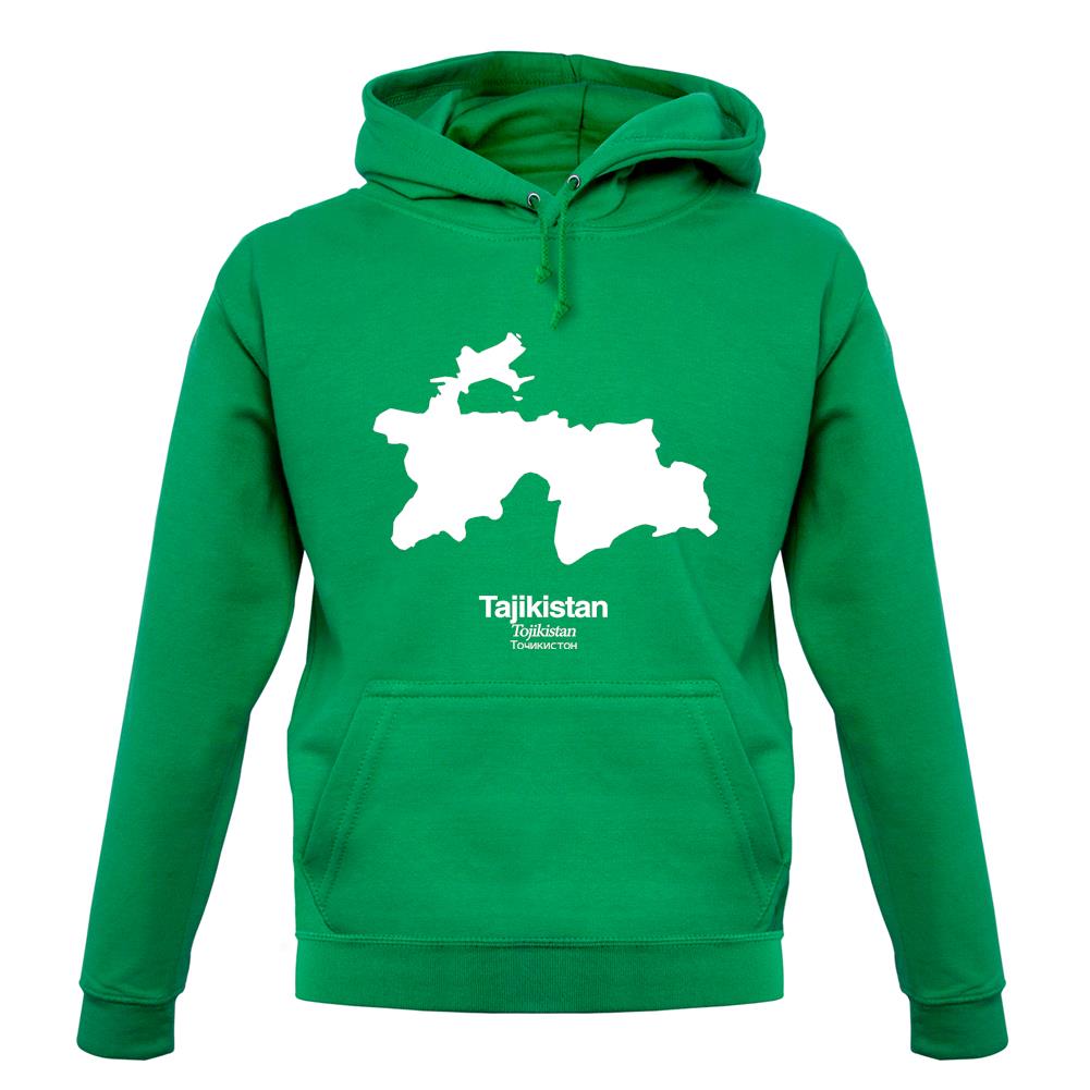 Tajikistan Silhouette unisex hoodie