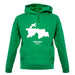 Tajikistan Silhouette unisex hoodie