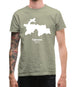 Tajikistan Silhouette Mens T-Shirt