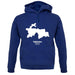 Tajikistan Silhouette unisex hoodie