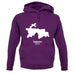 Tajikistan Silhouette unisex hoodie