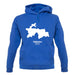 Tajikistan Silhouette unisex hoodie