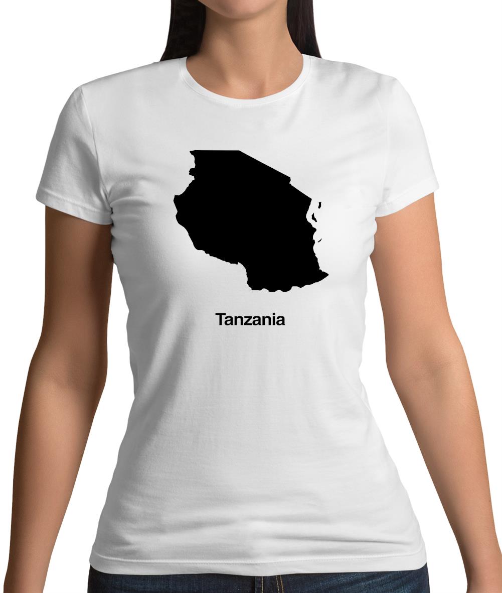 Tanzania Silhouette Womens T-Shirt