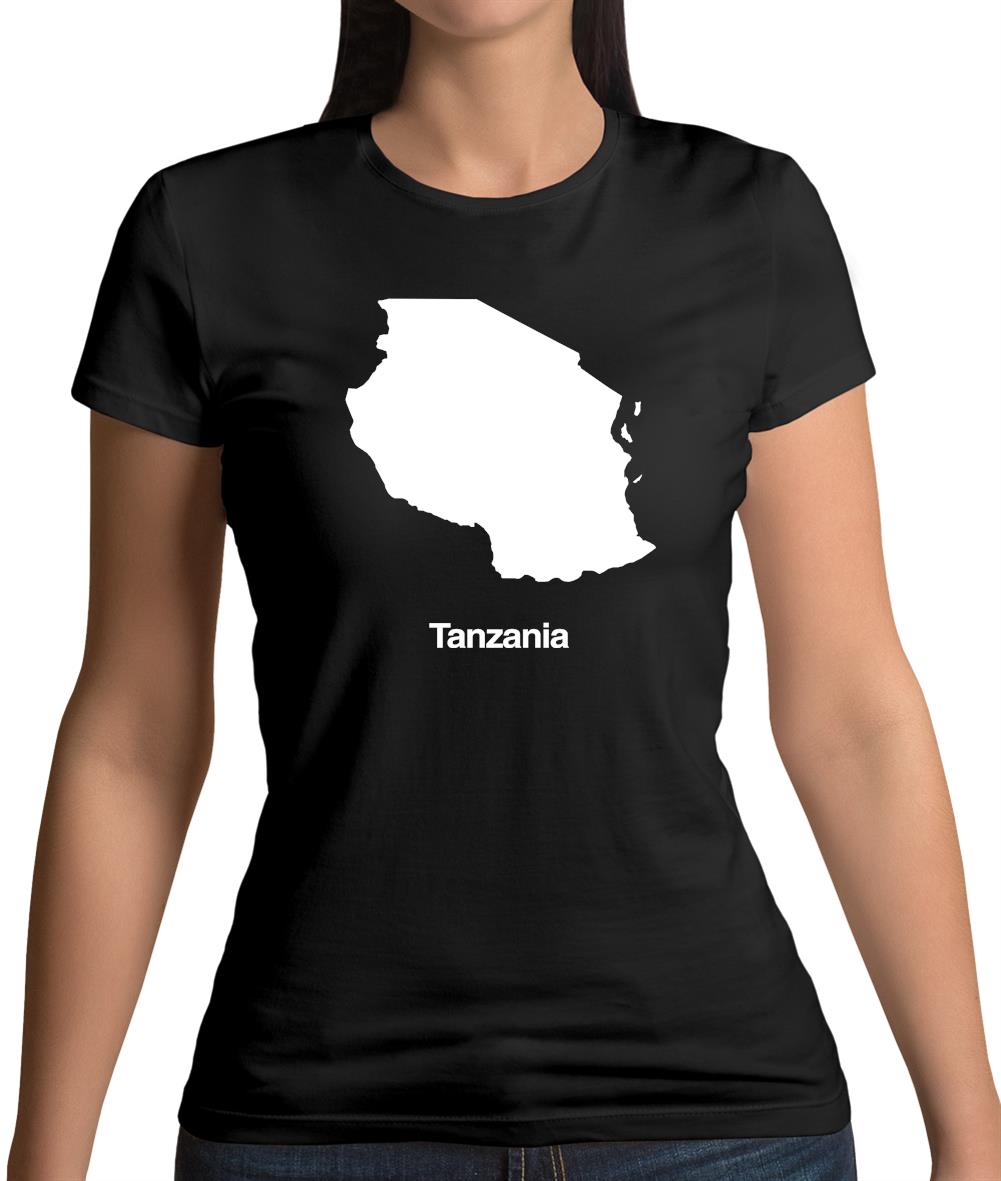 Tanzania Silhouette Womens T-Shirt