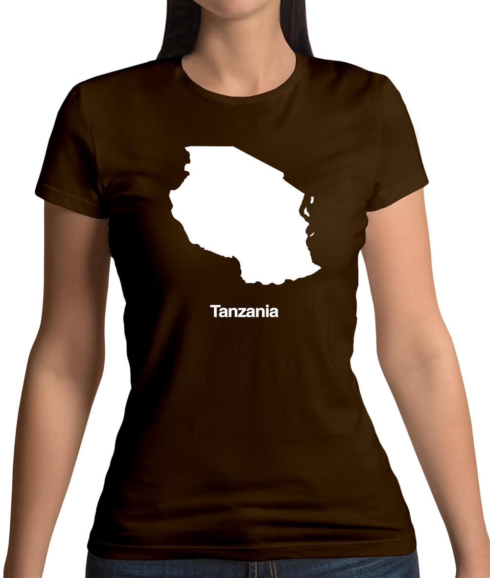 Tanzania Silhouette Womens T-Shirt