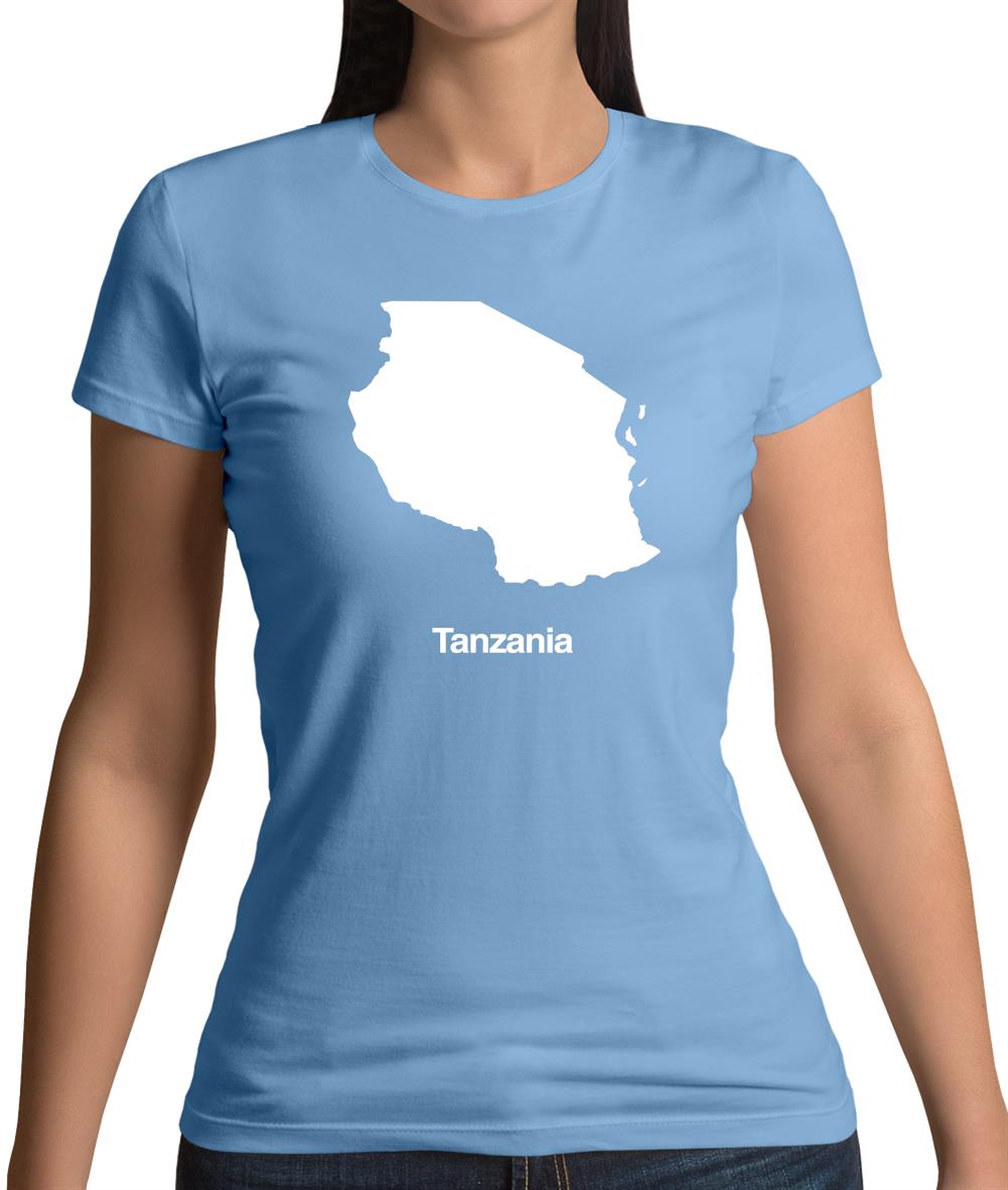 Tanzania Silhouette Womens T-Shirt
