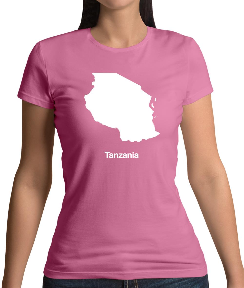 Tanzania Silhouette Womens T-Shirt