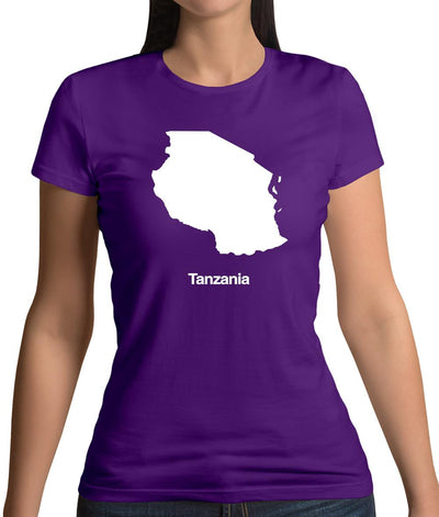 Tanzania Silhouette Womens T-Shirt