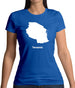 Tanzania Silhouette Womens T-Shirt