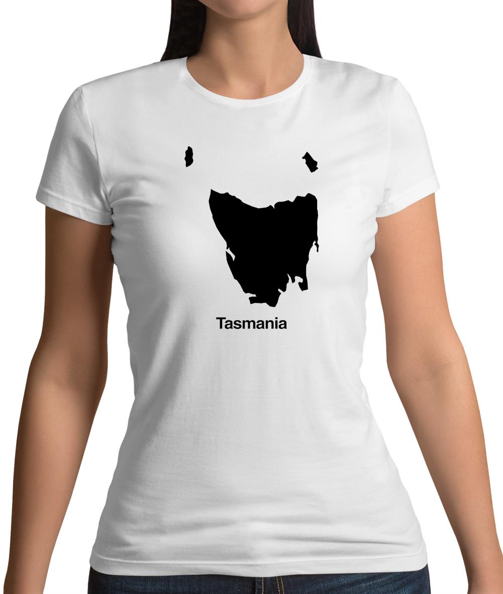 Tasmania Silhouette Womens T-Shirt