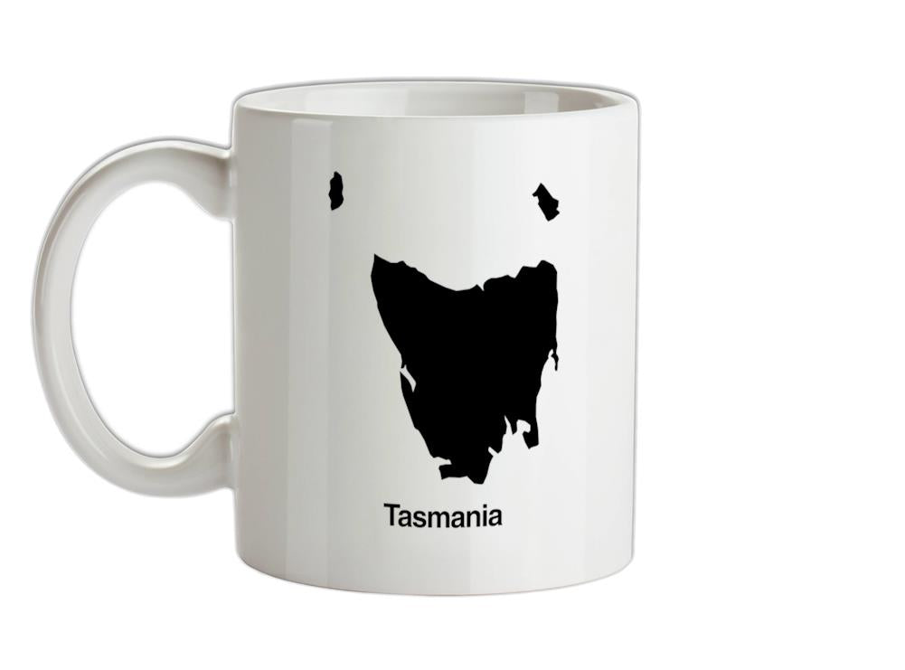 Tasmania Silhouette Ceramic Mug