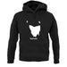Tasmania Silhouette unisex hoodie