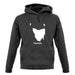 Tasmania Silhouette unisex hoodie