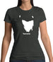 Tasmania Silhouette Womens T-Shirt