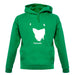 Tasmania Silhouette unisex hoodie