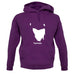 Tasmania Silhouette unisex hoodie