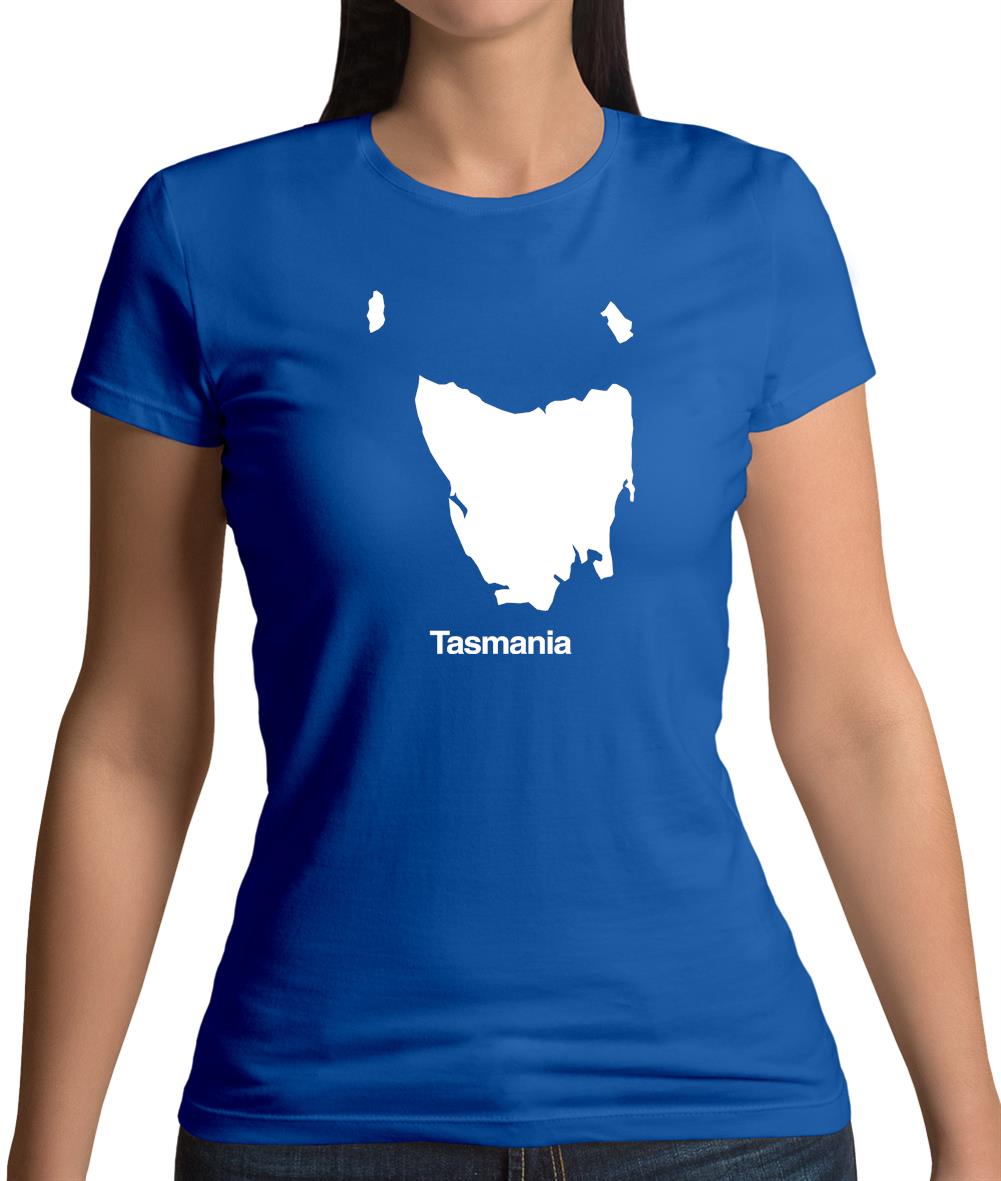 Tasmania Silhouette Womens T-Shirt