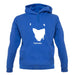 Tasmania Silhouette unisex hoodie