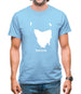 Tasmania Silhouette Mens T-Shirt